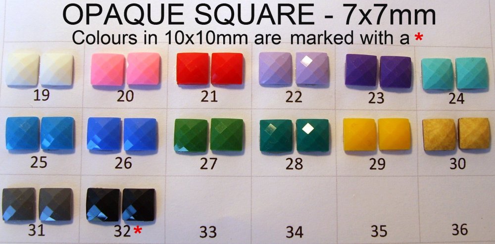 Colourchart squares