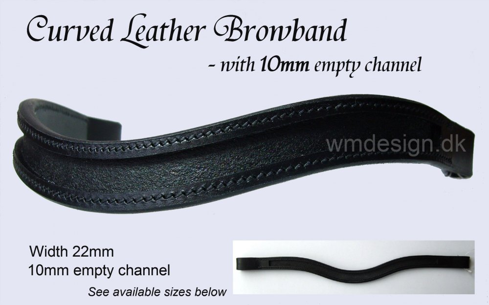 Set 5 x 1 Leather Empty Channel Bridle Browband 10 MM All Size Free Shipping 